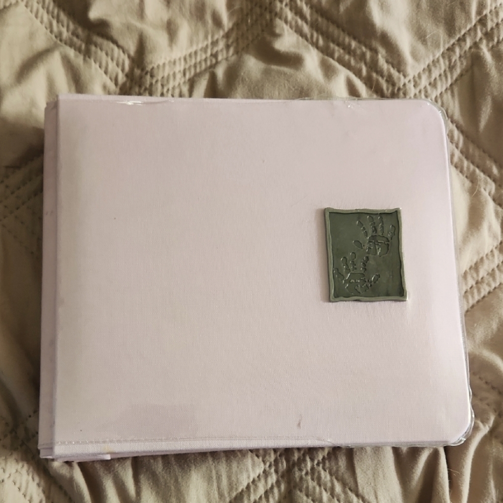 Pink Photo Album with Green Accent